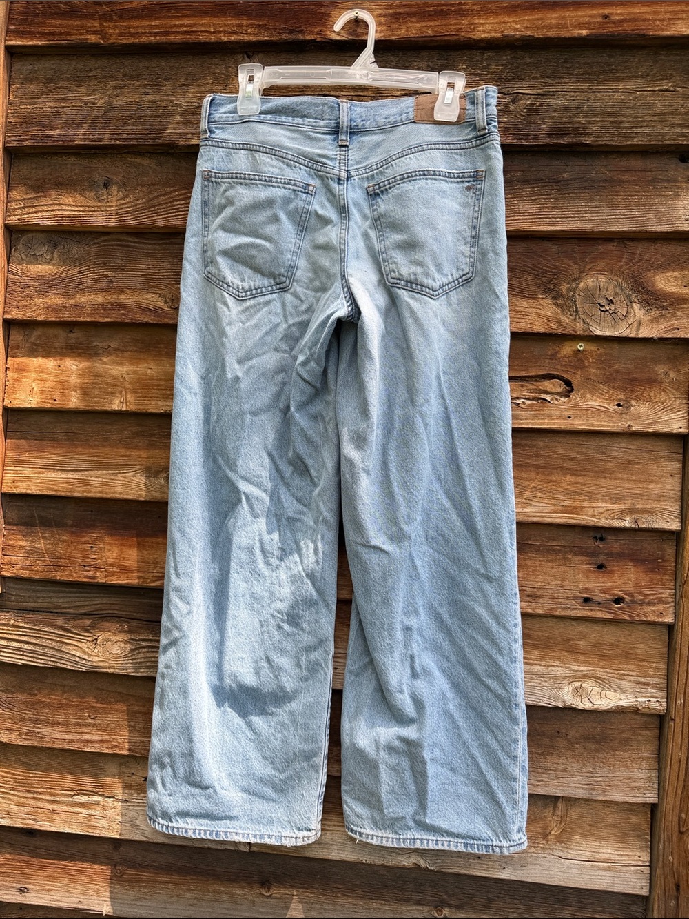 Madewell low rise super wide leg jeans - Picture 4 of 6